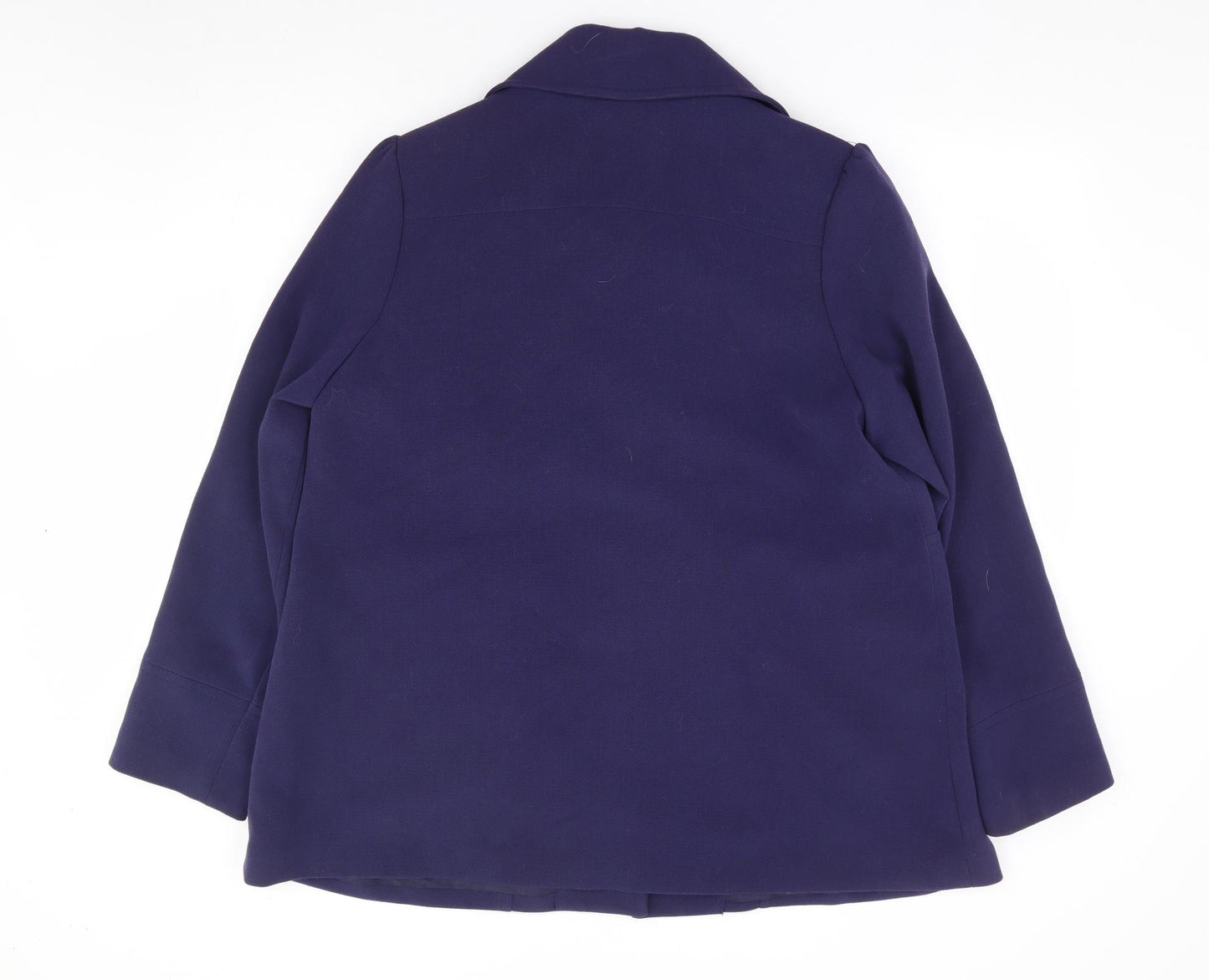 Papaya Womens Blue Jacket Coat Size 18 Button