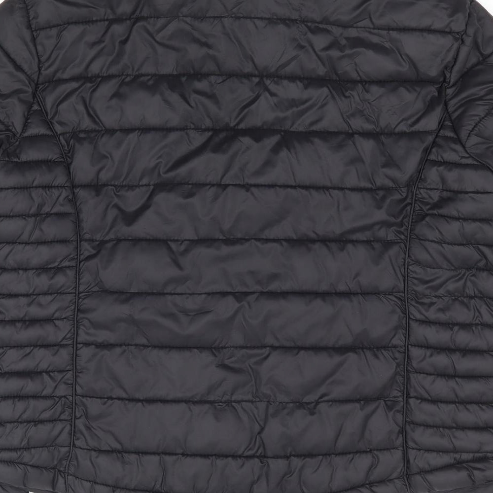 Primark Womens Black Rain Coat Coat Size L Zip