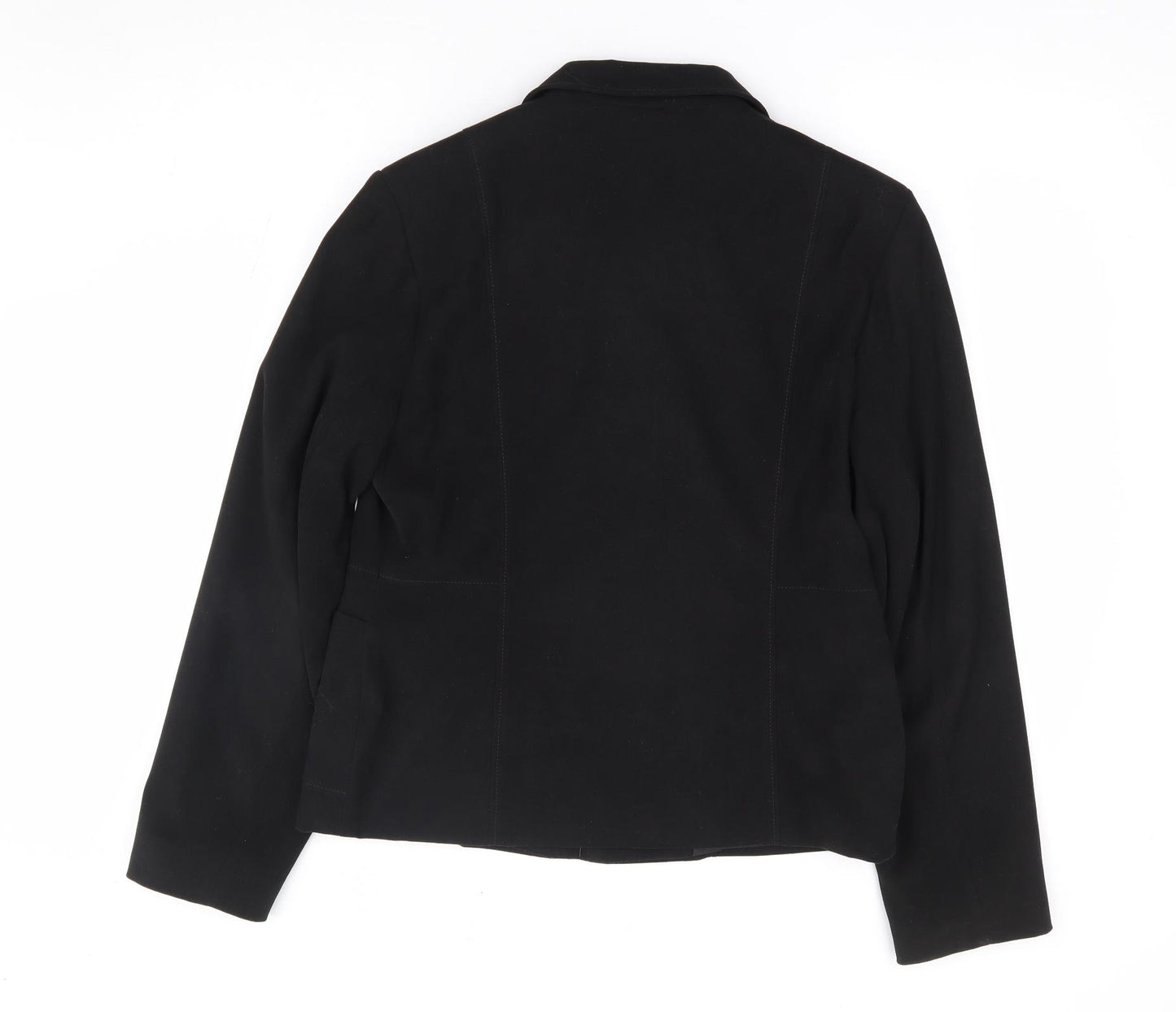 Primark Womens Black Jacket Coatigan Size 14 Zip