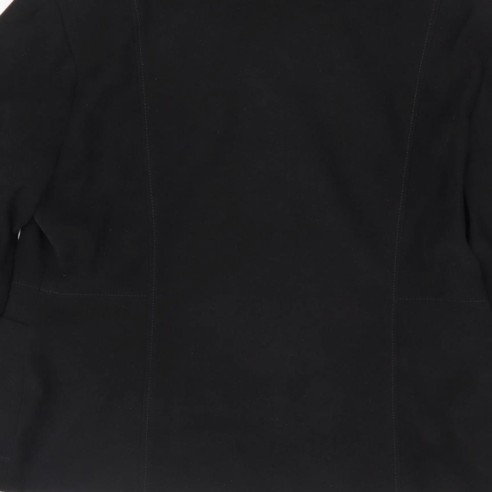Primark Womens Black Jacket Coatigan Size 14 Zip