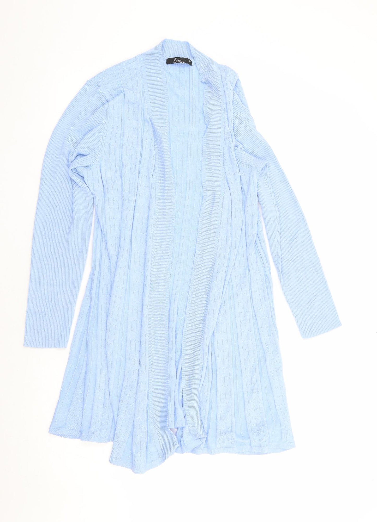 Bonmarche' Womens Blue V-Neck Viscose Cardigan Jumper Size M