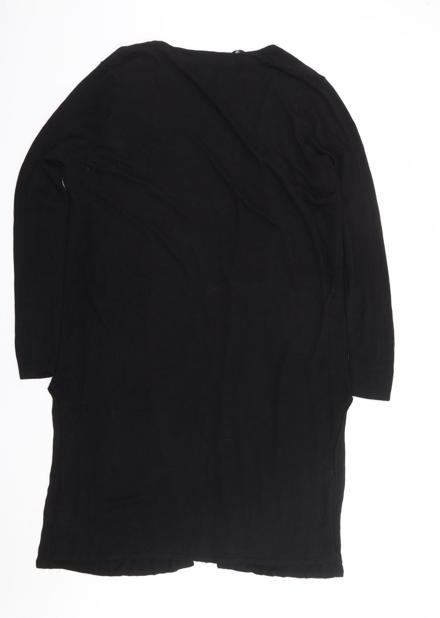 Primark Womens Black V-Neck Viscose Cardigan Jumper Size 16