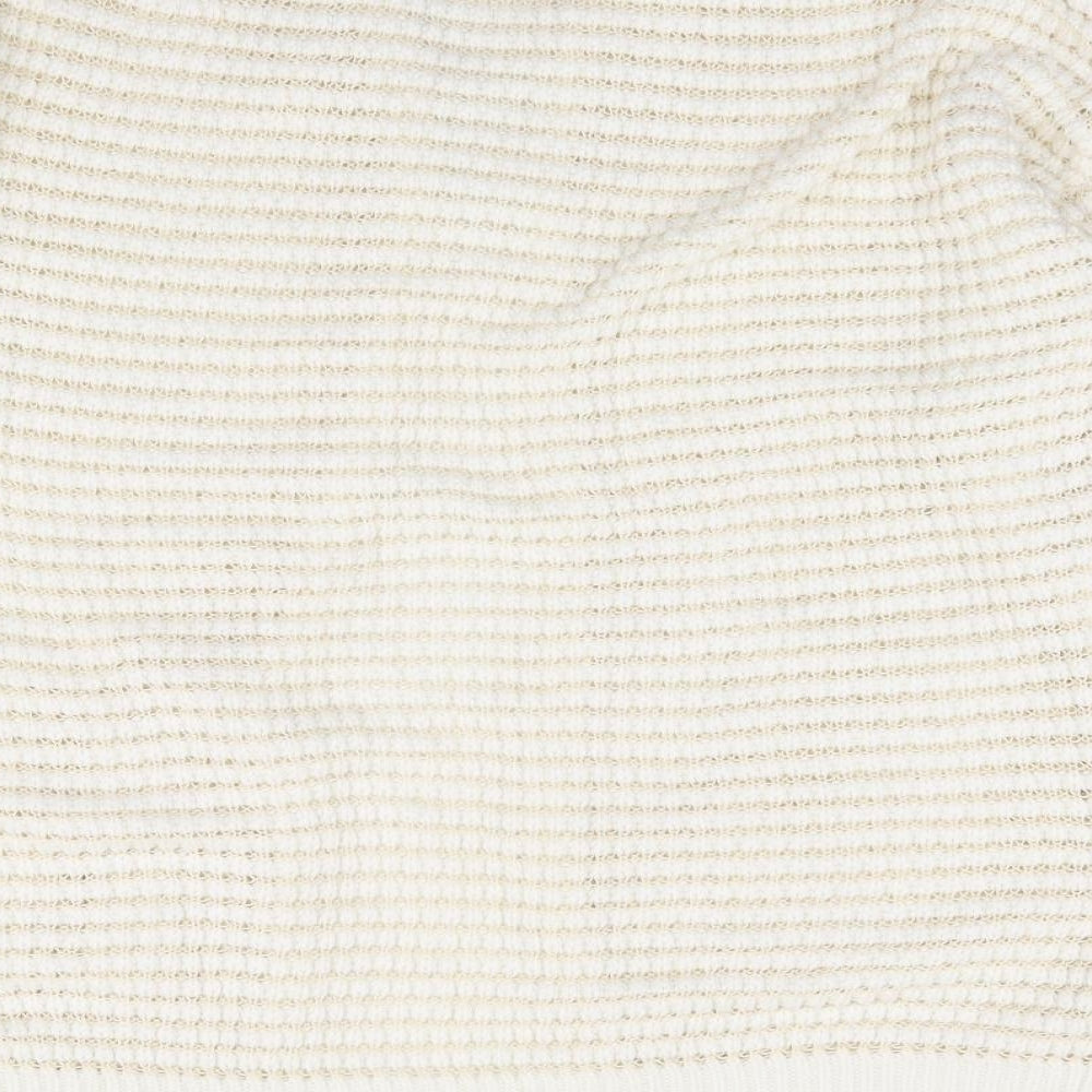 Topshop Womens Ivory V-Neck Cotton Cardigan Jumper Size 10