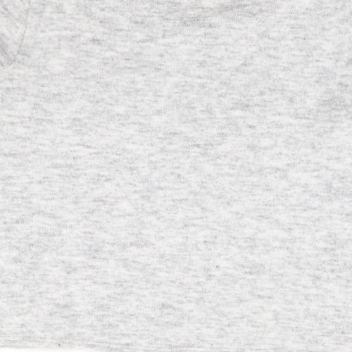 New Look Womens Grey Round Neck Acrylic Pullover Jumper Size 14