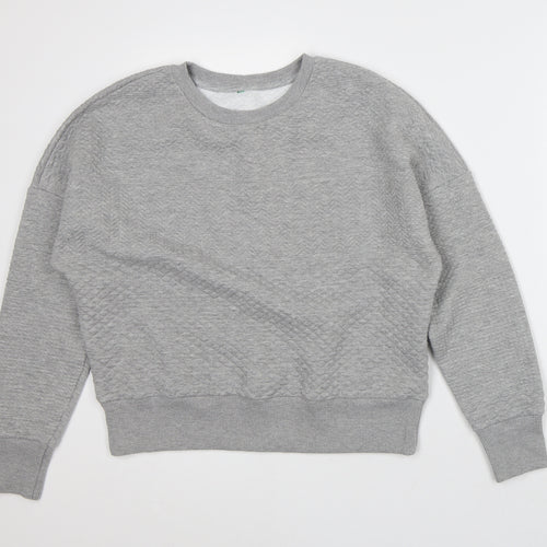 Preworn Mens Grey Polyester Pullover Sweatshirt Size M