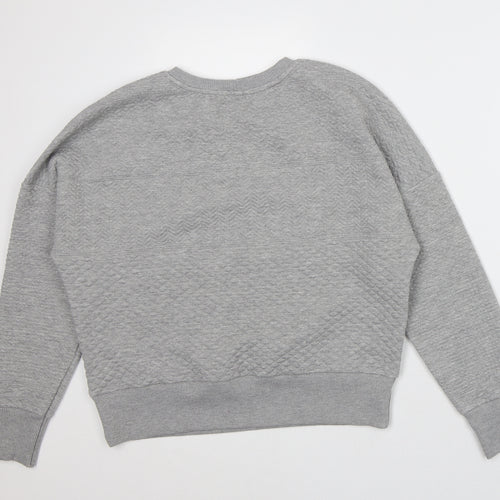 Preworn Mens Grey Polyester Pullover Sweatshirt Size M