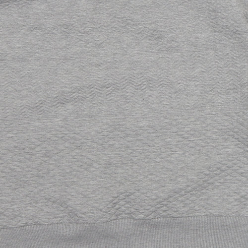 Preworn Mens Grey Polyester Pullover Sweatshirt Size M