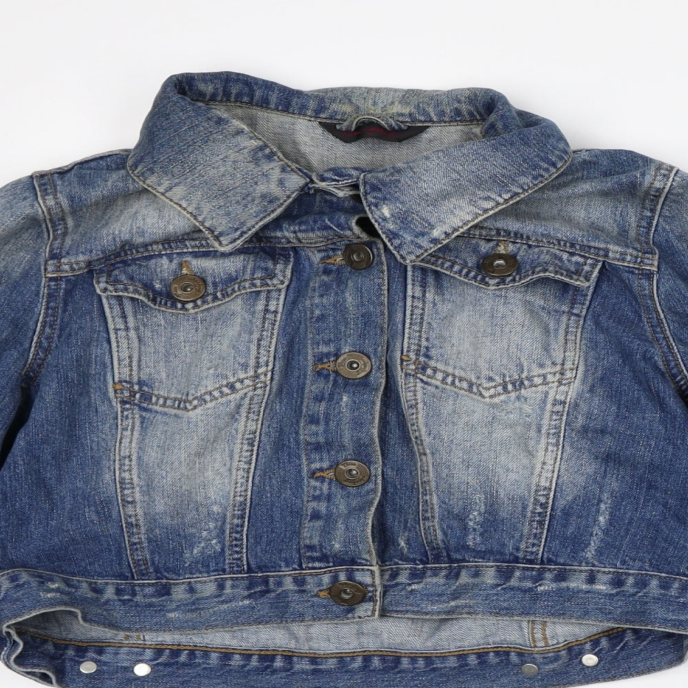 Miss Selfridge Womens Blue Jacket Size 16