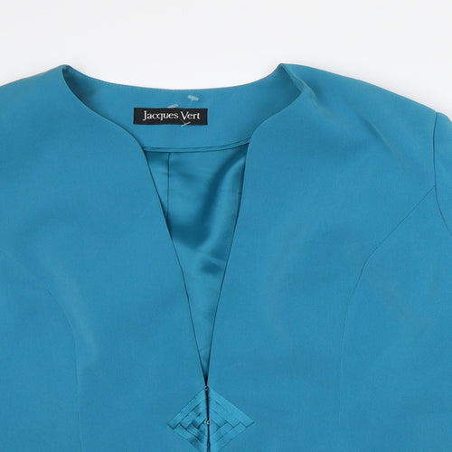 Jacques Vert Womens Blue Jacket Blazer Size 16