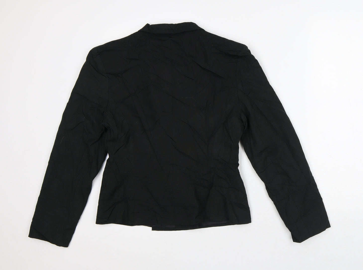 Clu Womens Black Jacket Blazer Size 12
