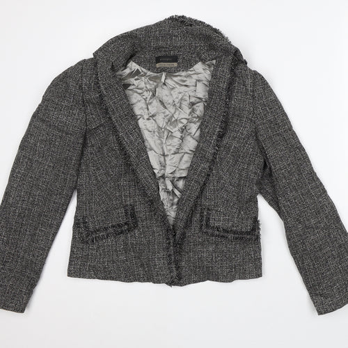 Principles Womens Grey Geometric Jacket Blazer Size 14