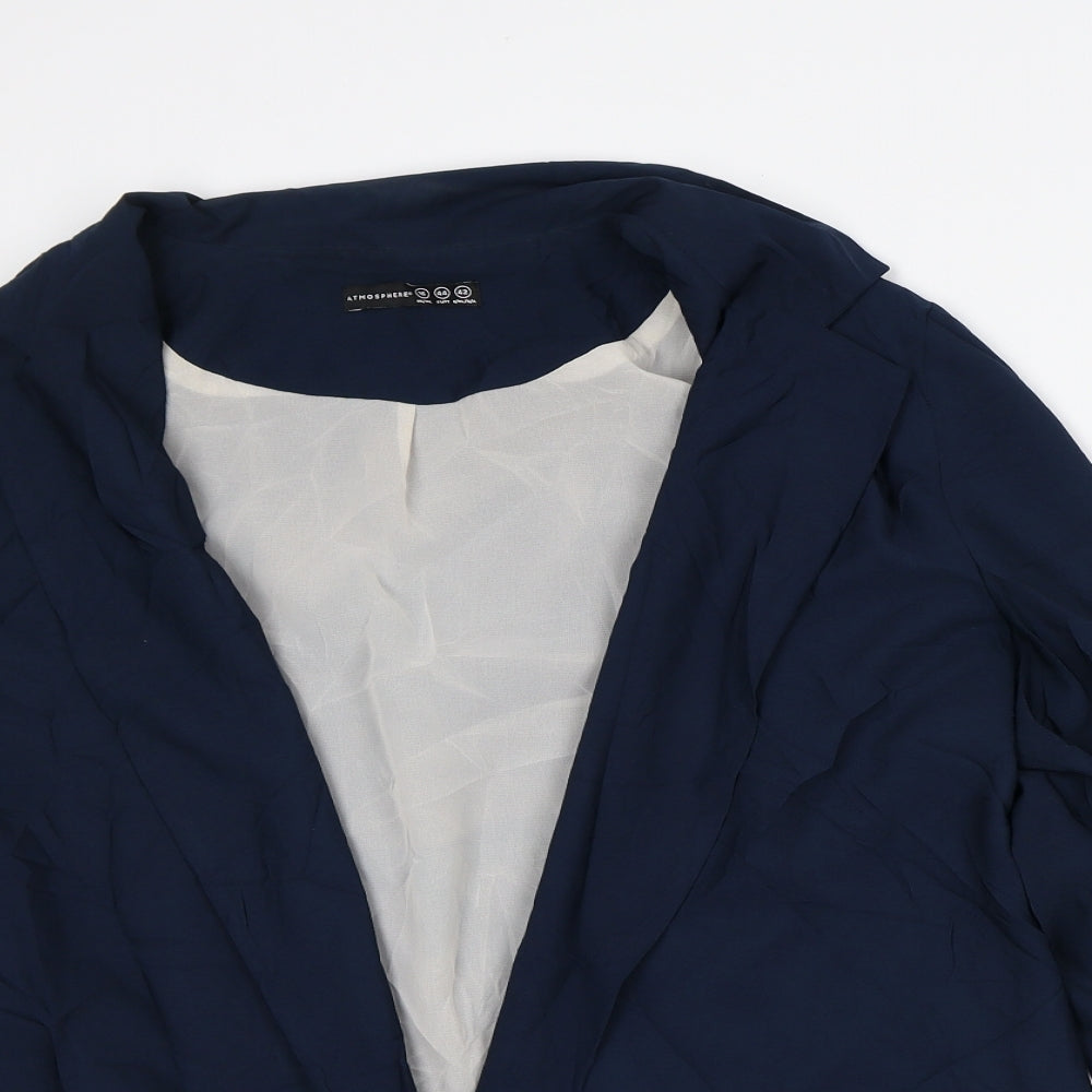 Atmosphere Womens Blue Jacket Blazer Size 16