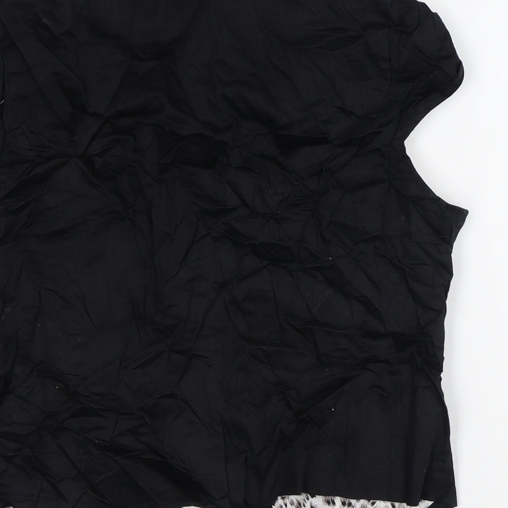 Miss You Womens Black Jacket Waistcoat Size L