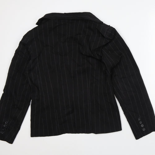 Atmosphere Womens Black Striped Jacket Blazer Size 16
