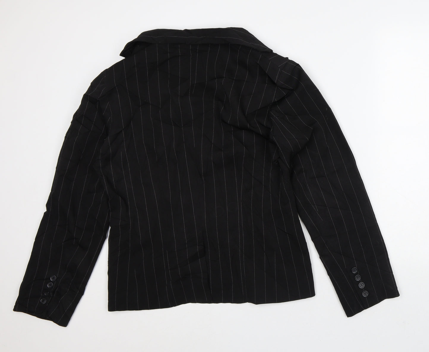 Atmosphere Womens Black Striped Jacket Blazer Size 16