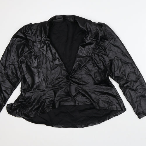 Preworn Womens Black Jacket Blazer Size L