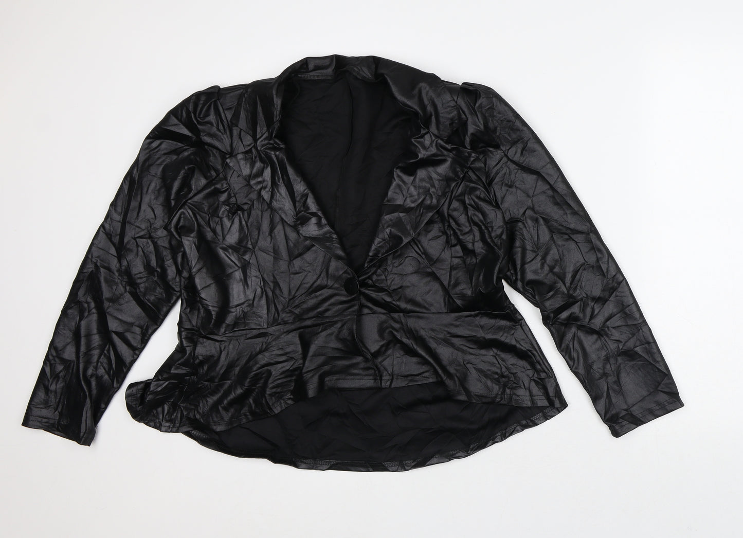 Preworn Womens Black Jacket Blazer Size L