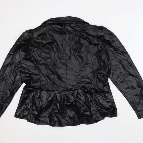 Preworn Womens Black Jacket Blazer Size L