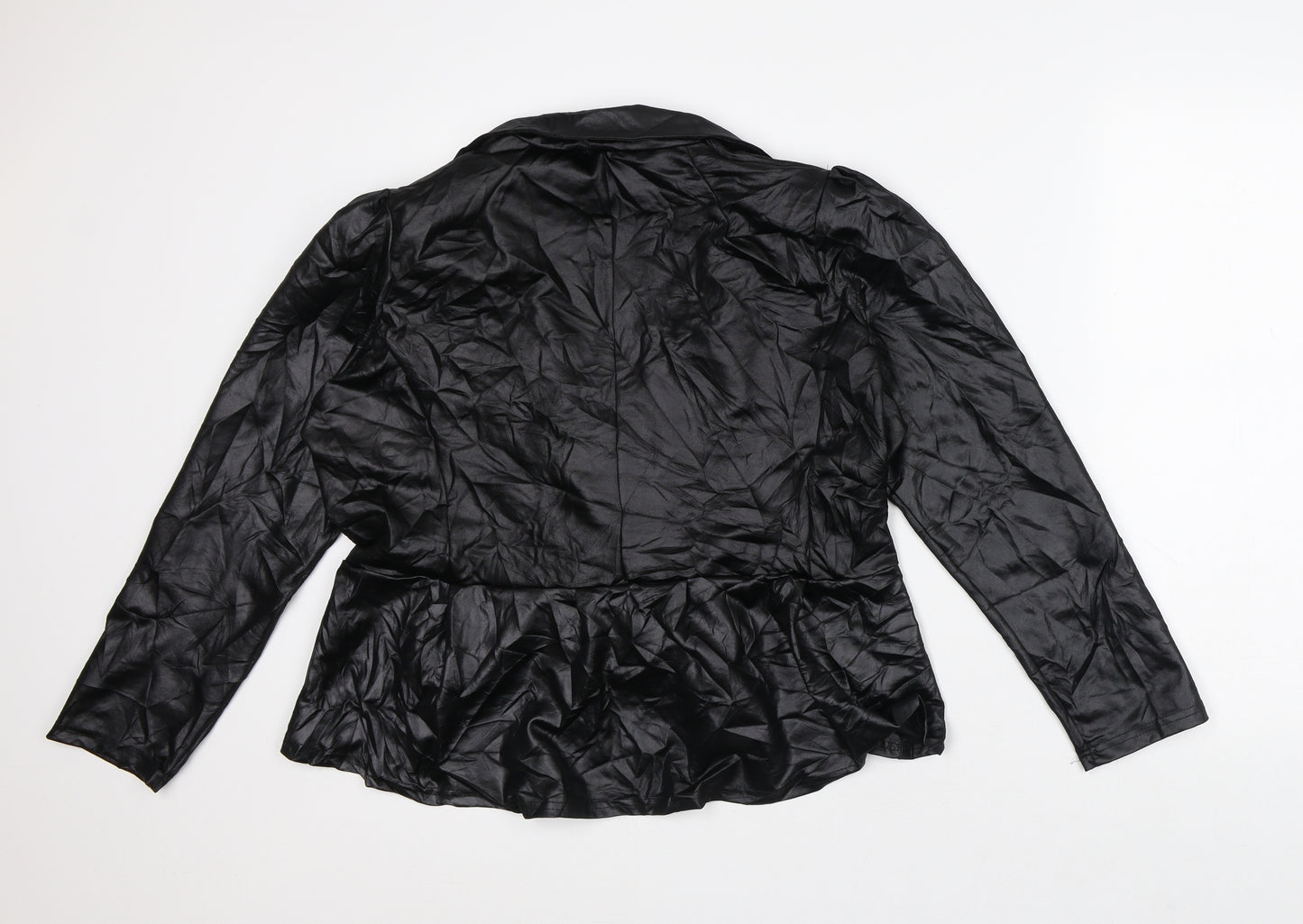 Preworn Womens Black Jacket Blazer Size L
