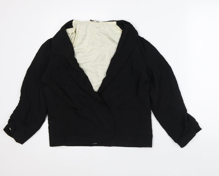 New Look Womens Black Jacket Blazer Size 12
