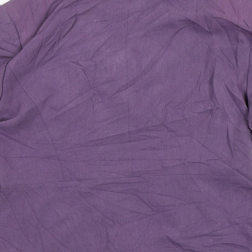 Richards Womens Purple Jacket Blazer Size 12 - Short Sleeves