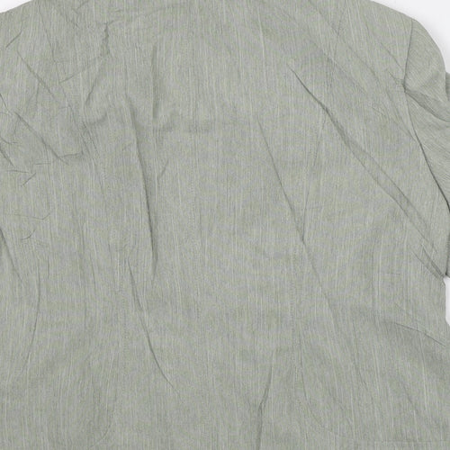 Autonomy Womens Green Geometric Jacket Blazer Size 16 - Short Sleeves