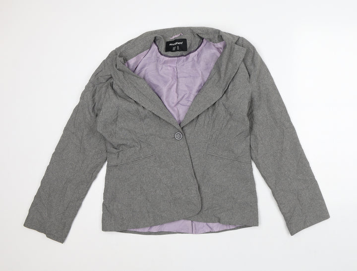 Atmosphere Womens Grey Check Jacket Blazer Size 16