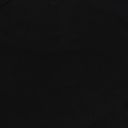 EWM Womens Black Striped Jacket Blazer Size 14