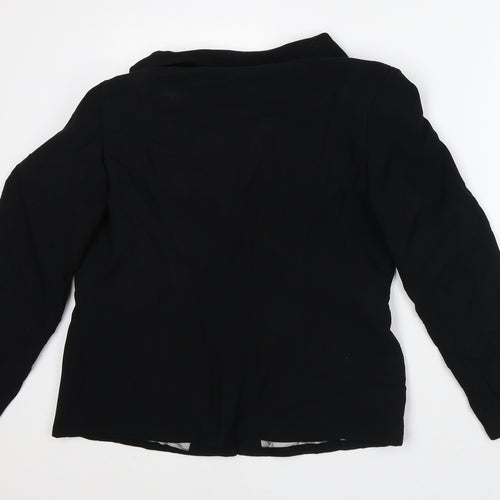 Busy Womens Black Jacket Blazer Size L