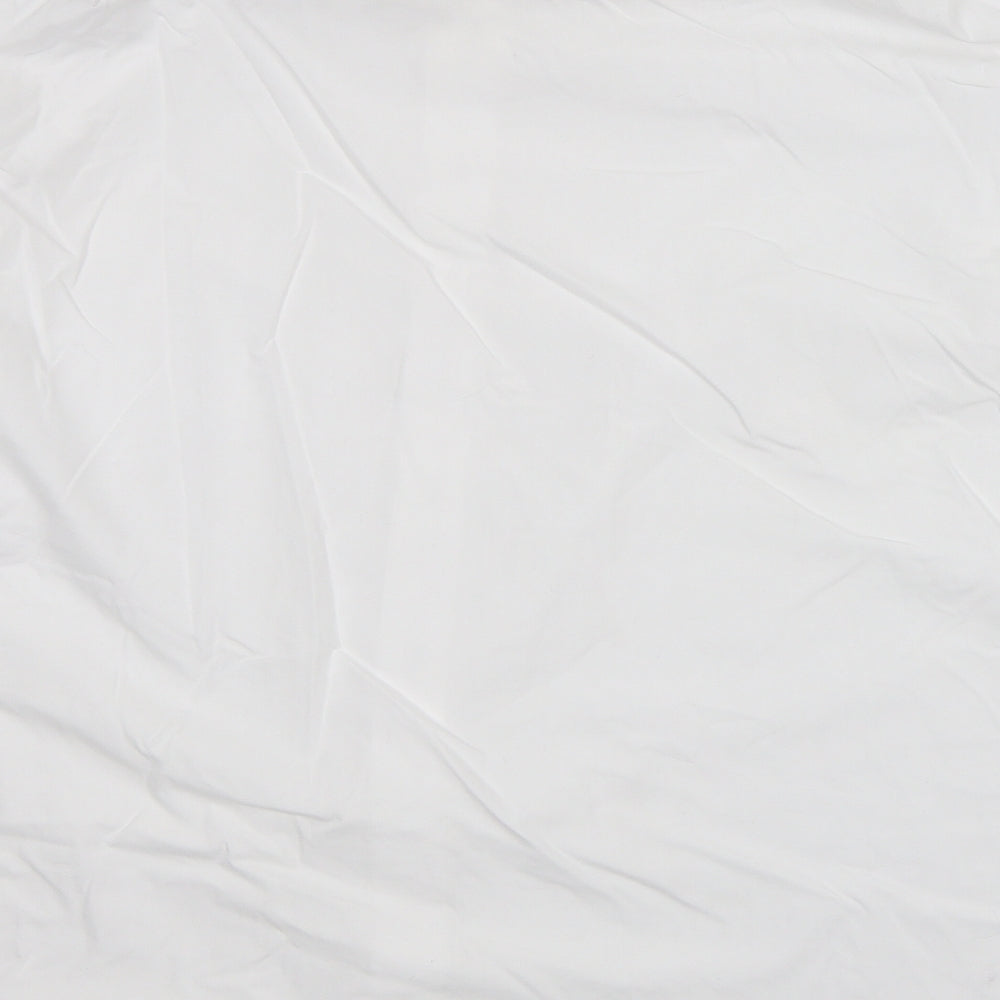 Peter England Mens White Cotton Dress Shirt Size XL Collared