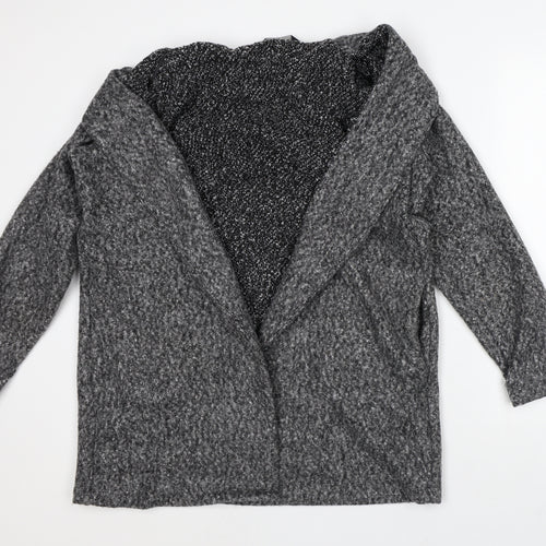 F&F Womens Grey Geometric Overcoat Jacket Size 16