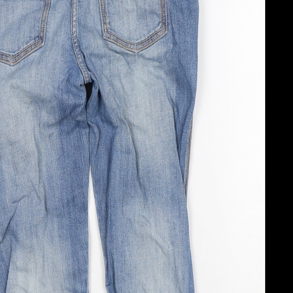 NEXT Womens Blue Cotton Cropped Jeans Size 12 L20 in Regular