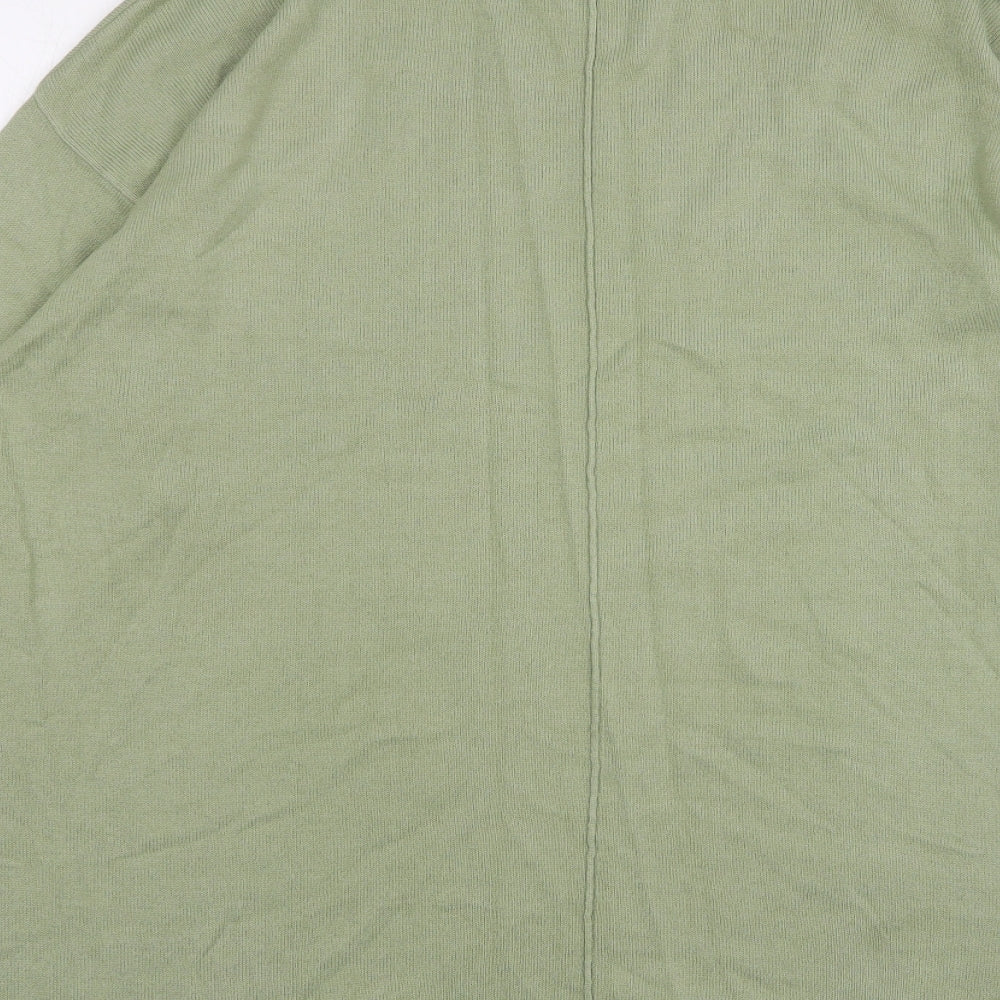 NEXT Womens Green Round Neck Polyester Pullover Jumper Size L