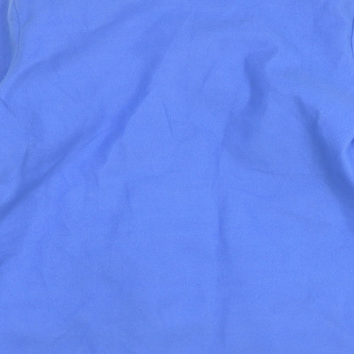 Anne De Lancay Womens Blue Overcoat Coat Size M