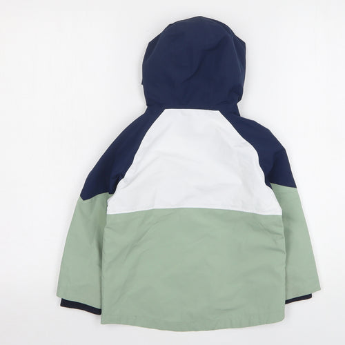 NEXT Boys Multicoloured Colourblock Rain Coat Coat Size 3-4 Years