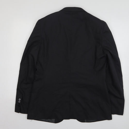 Tailor & Cutter Mens Grey Polyester Jacket Suit Jacket Size 42