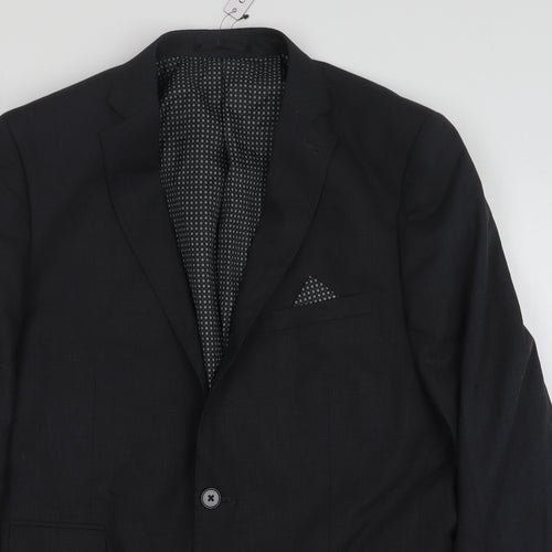 Tailor & Cutter Mens Grey Polyester Jacket Suit Jacket Size 42