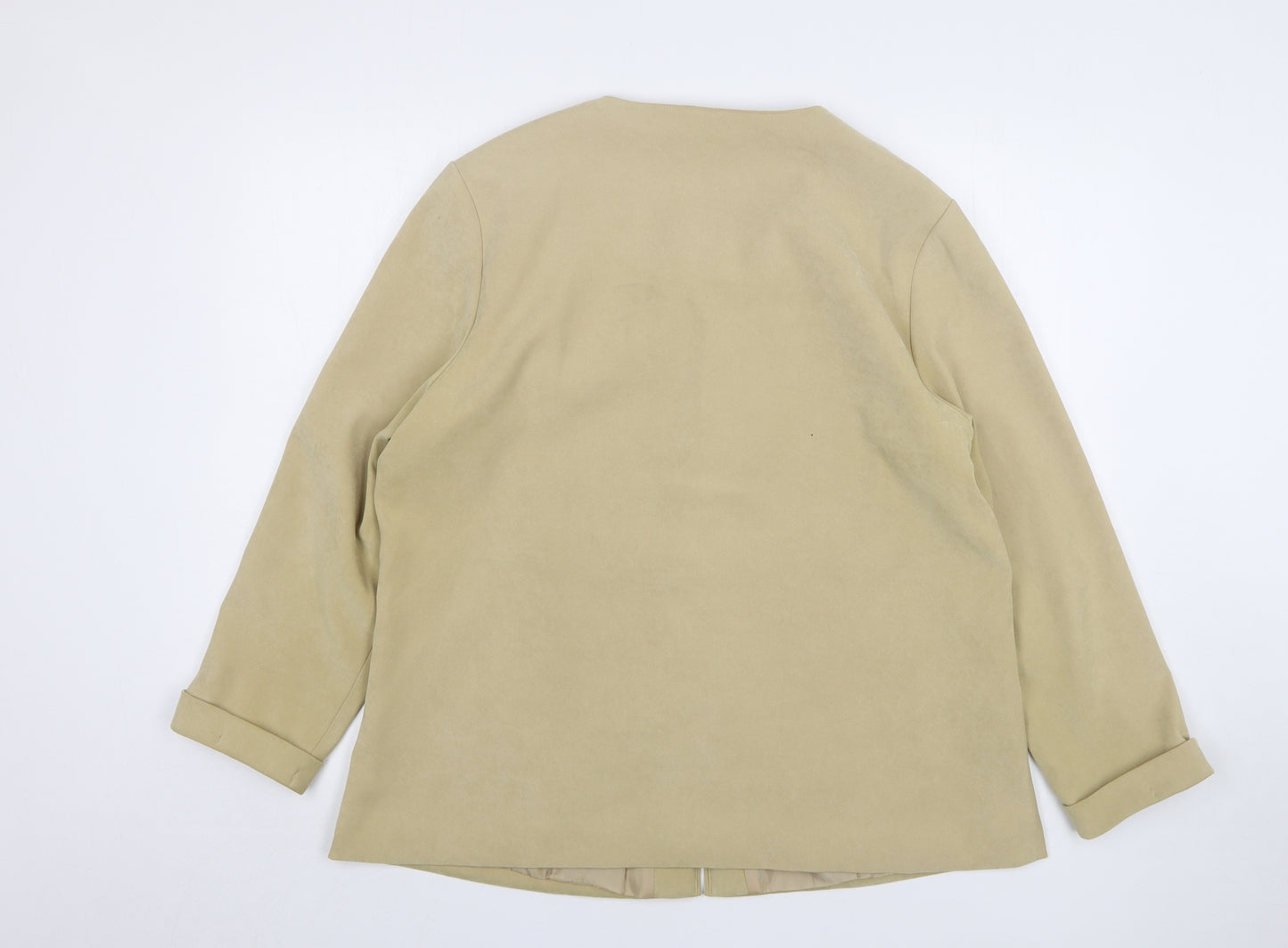 Joella Di Marco Womens Beige Jacket Size XL