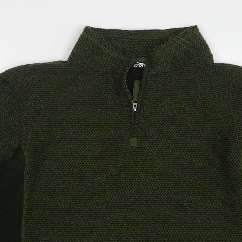 Crane Mens Green Polyester Pullover Sweatshirt Size L