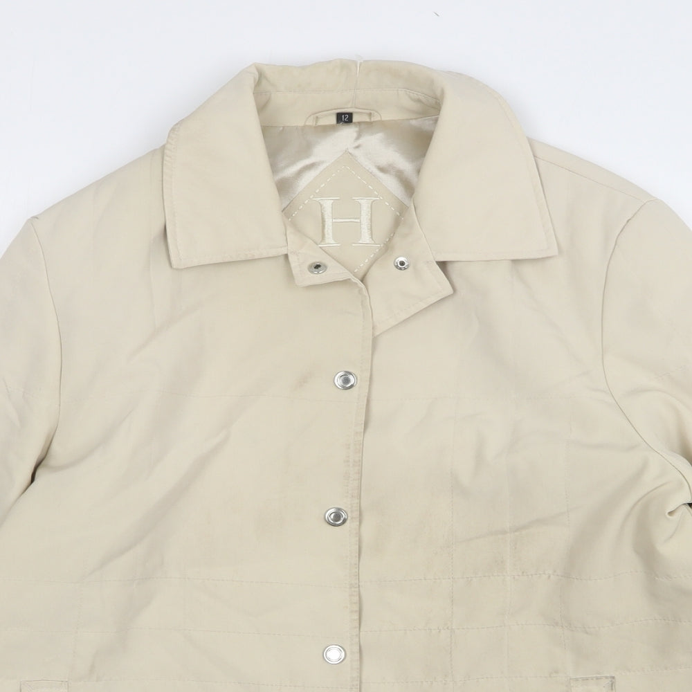 Preworn Womens Beige Jacket Size 12