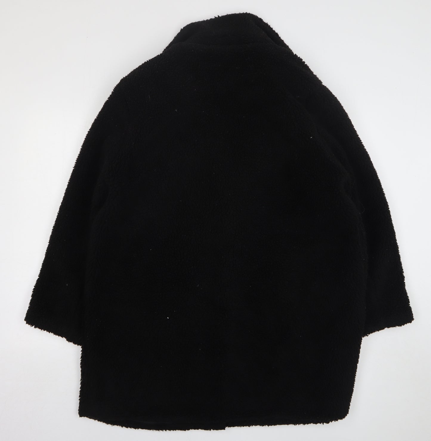 Studio Womens Black Overcoat Coat Size 18