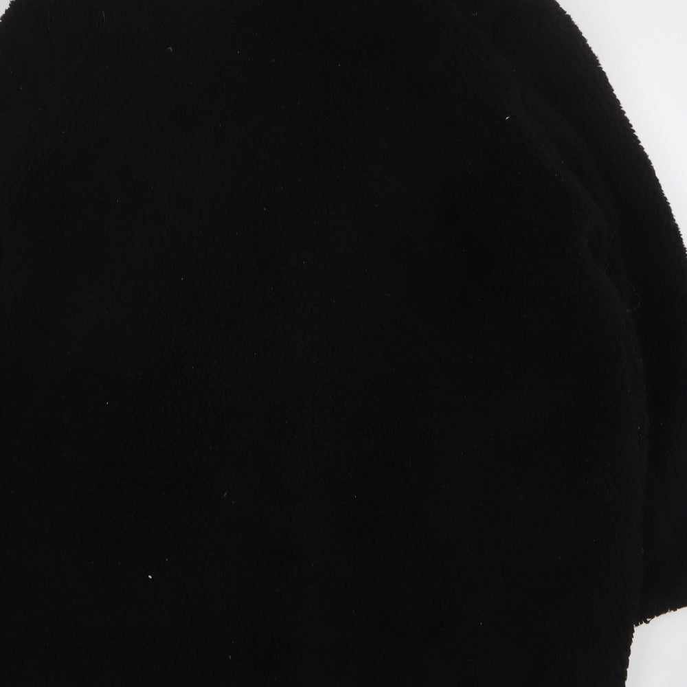 Studio Womens Black Overcoat Coat Size 18