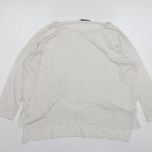 George Womens Beige Round Neck Polyester Pullover Jumper Size 10