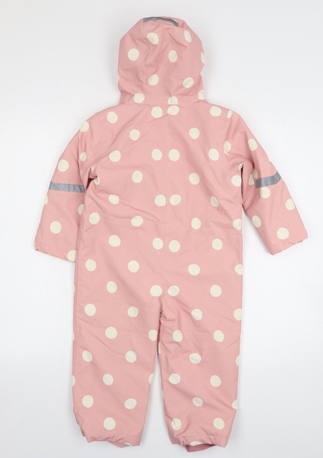 George Girls Pink Polka Dot Rain Coat Snowsuit Size 2-3 Years
