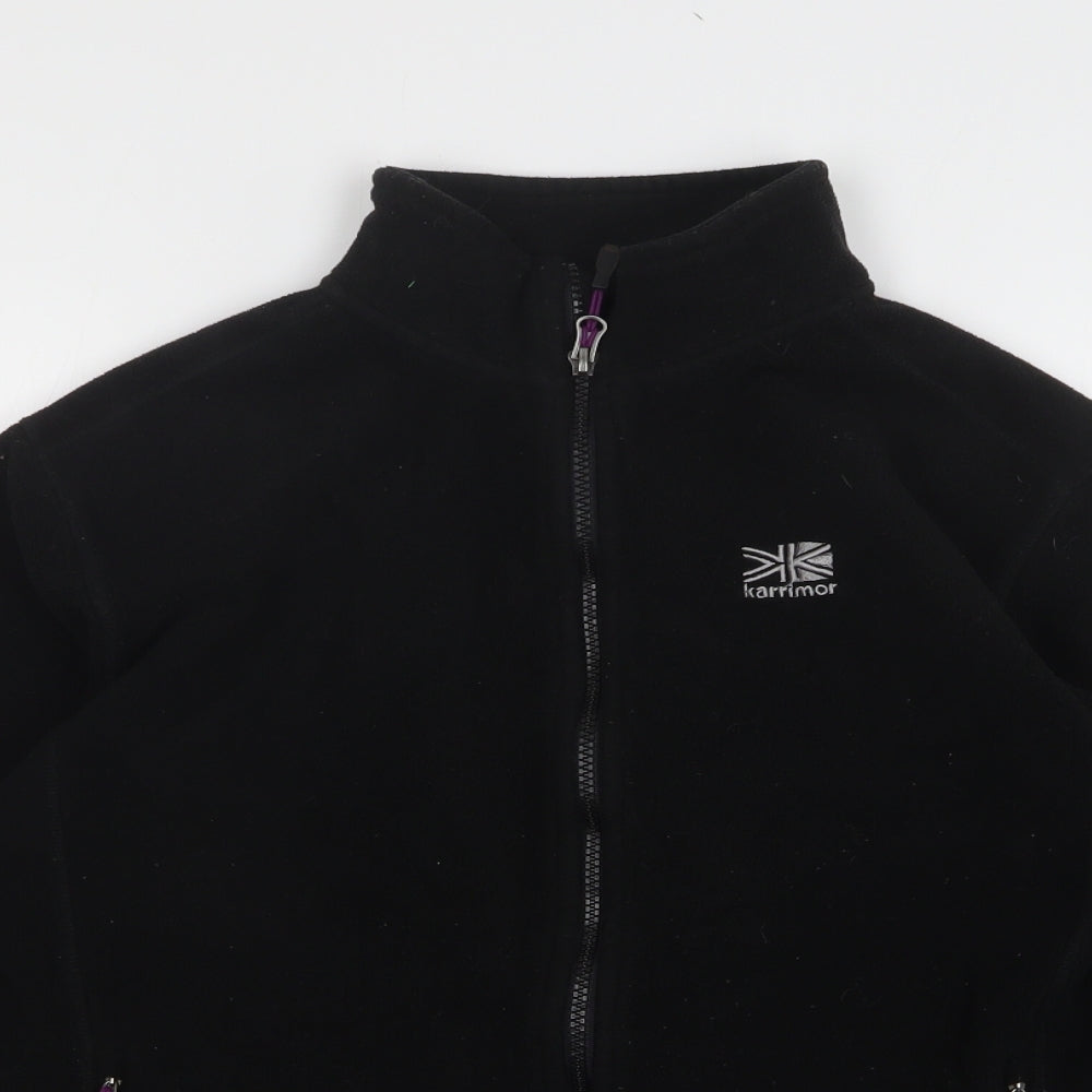 Karrimor Womens Black Polyester Full Zip Sweatshirt Size 12