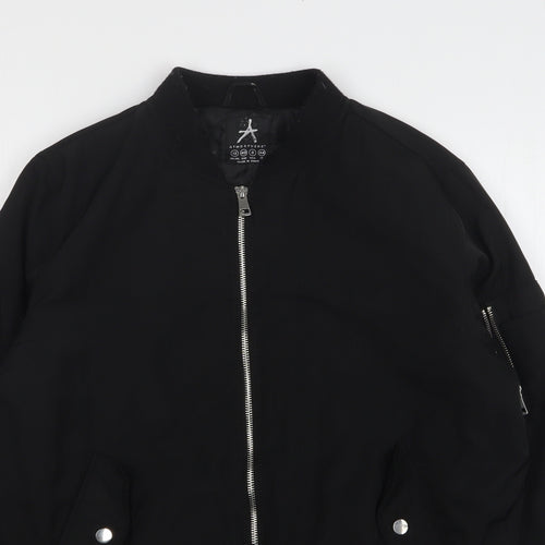 Atmosphere Womens Black Bomber Jacket Jacket Size 12