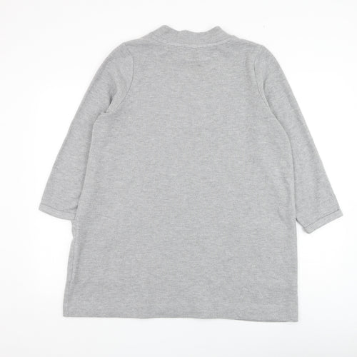 Marks and Spencer Womens Grey Round Neck Polyester Pullover Jumper Size 18