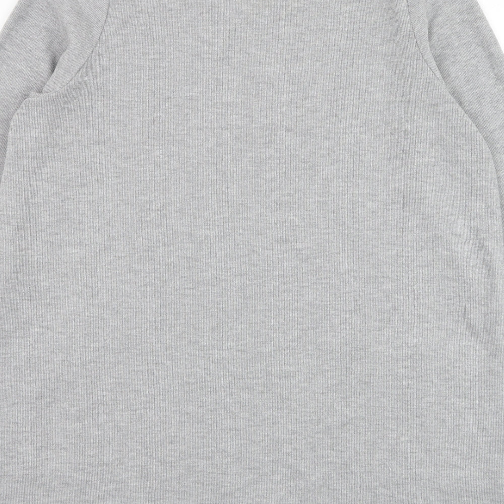 Marks and Spencer Womens Grey Round Neck Polyester Pullover Jumper Size 18
