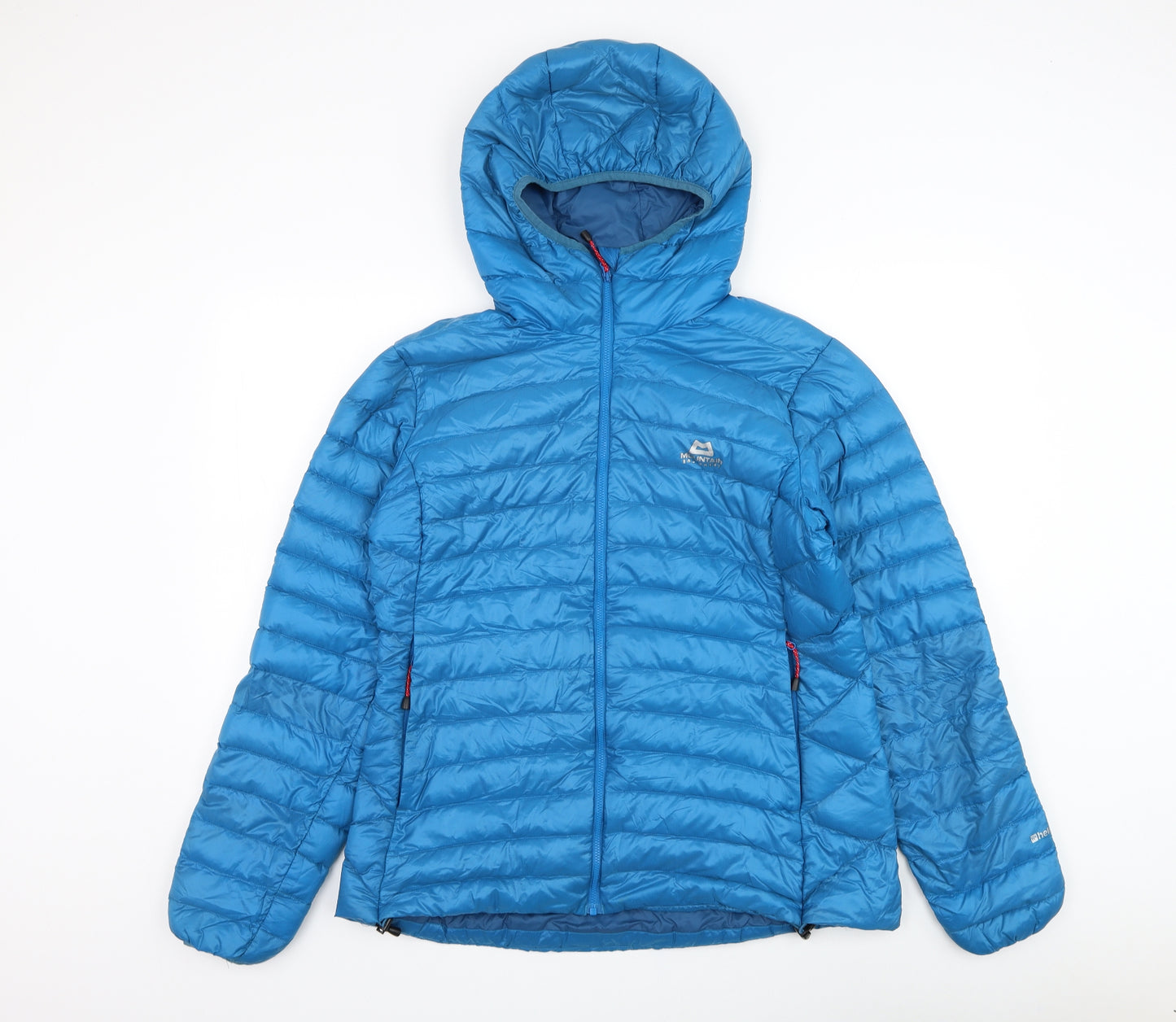 Mountain Equipment Womens Blue Puffer Jacket Coat Size 14 Zip