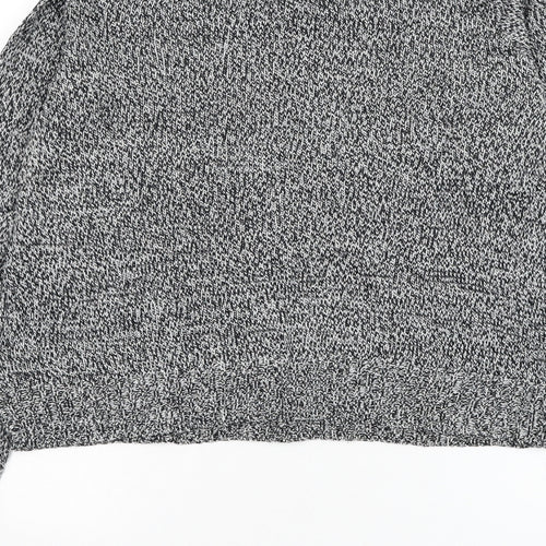 Divided by H&M Womens Black Round Neck Acrylic Pullover Jumper Size S